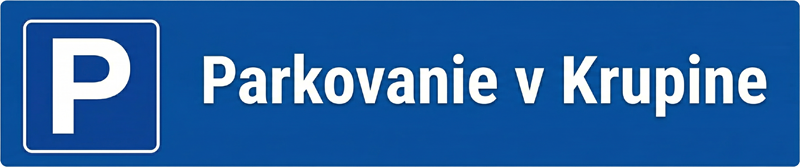 Parkovanie v meste Krupina